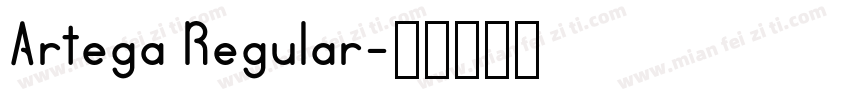 Artega Regular字体转换